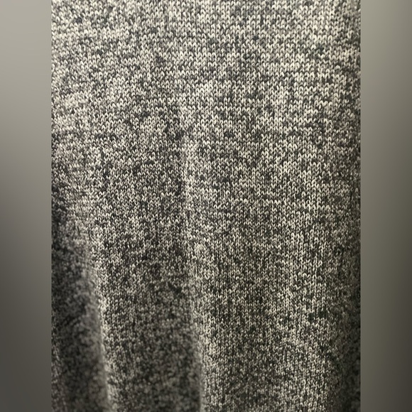 NWT XL Style & Co. Black White V Neck Ribbed Trim Boho Retreat Sweater - Picture 5 of 9